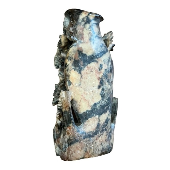 Vintage Carved Soapstone Vase - Picture 2 of 3